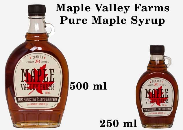 Burke's Pure Natural Honey Maple Valley Farms Maple Syrup 500ml