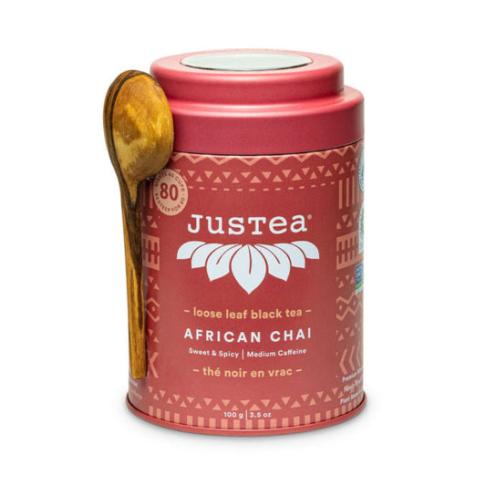 JUSTEA -     African Chai Black Tea (tin)    115g
