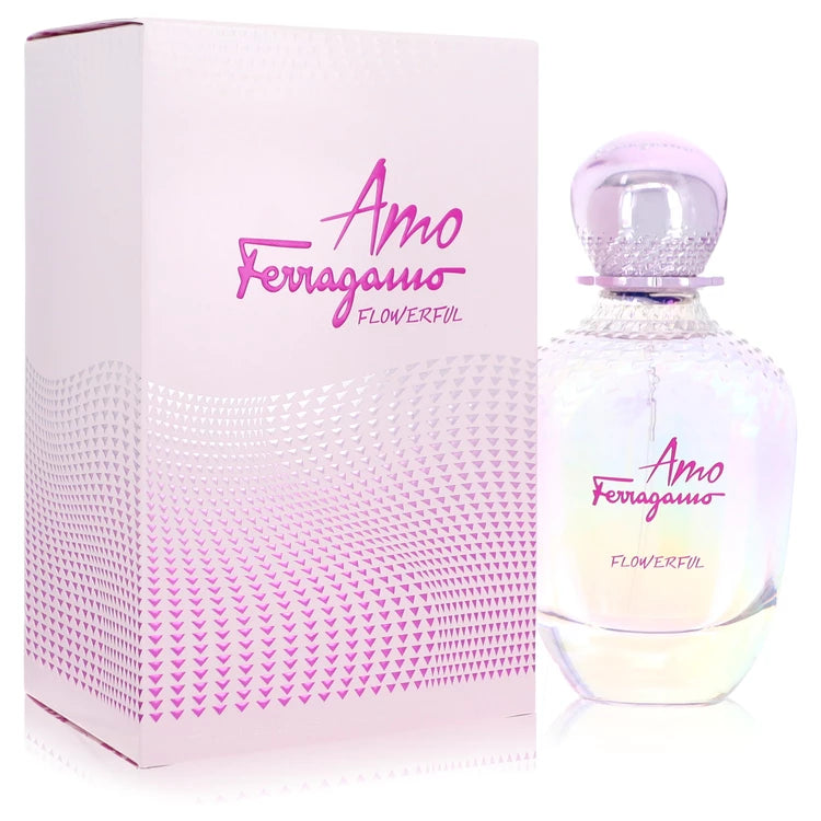 Amo Flowerful Eau De Toilette Spray By Salvatore Ferragamo 3.4 oz Eau De Toilette Spray
