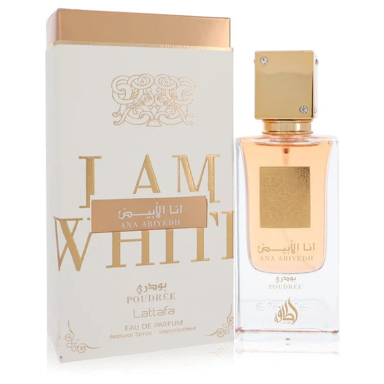 Ana Abiyedh I Am White Poudree Eau De Parfum Spray (Unisex) By Lattafa 2 oz Eau De Parfum Spray