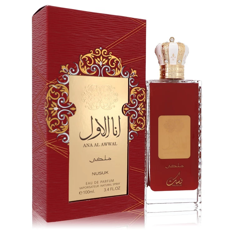 Ana Al Awwal Rouge Eau De Parfum Spray By Nusuk 3.4 oz Eau De Parfum Spray