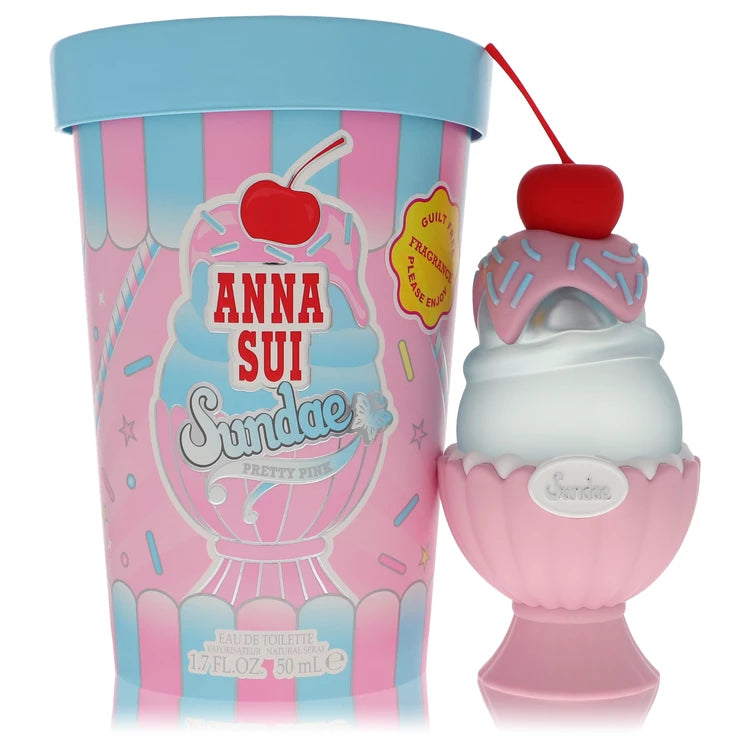 Anna Sui Sundae Pretty Pink Eau De Toilette Spray By Anna Sui 1.7 oz Eau De Toilette Spray