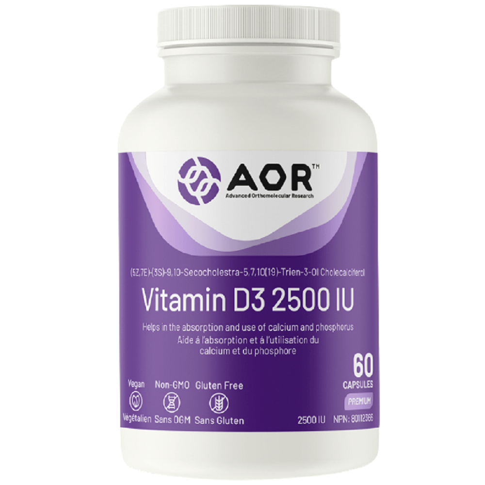 AOR   Vitamin D3 2500IU 60caps