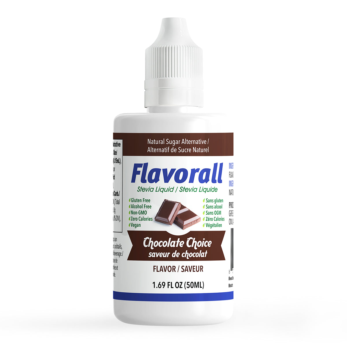Flavorall Stevia Liquid Chocolate Choice 50mL Short-Dated