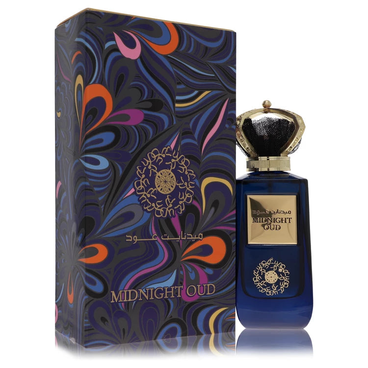 Ard Al Zaafaran Midnight Oud Eau De Parfum Spray (Unisex) By Al Zaafaran 3.4 oz Eau De Parfum Spray