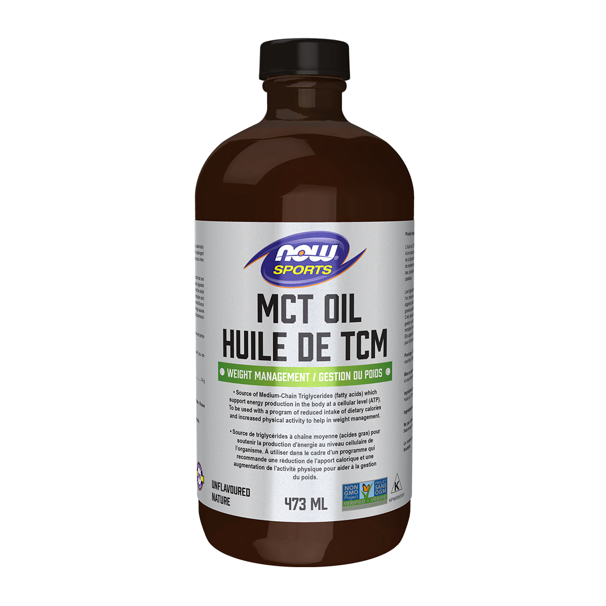 NOW MCT Oil 100% pure (glass) 473mL