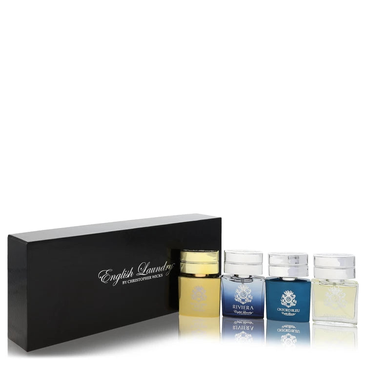 English Laundry Men Arrogant -- Gift Set - Gift Set includes Notting Hill, Riviera, Oxford Bleu, and Arrogant, all in .68 oz Mini EDP Sprays