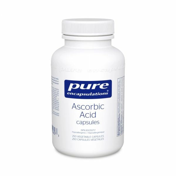 PURE ENCAPSULATIONS_Ascorbic Acid Capsules _250 caps