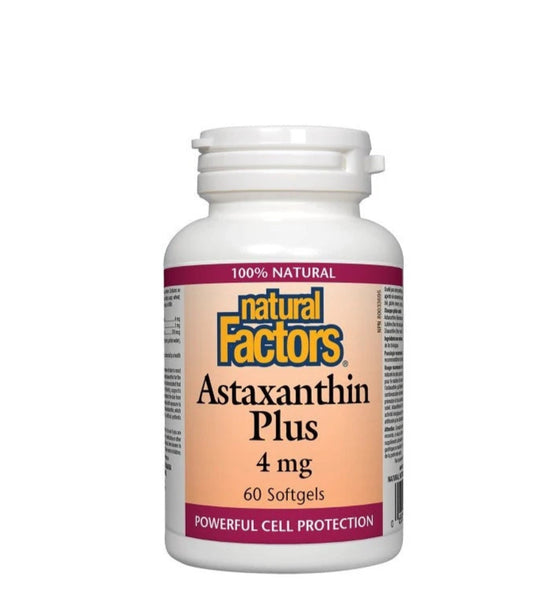 Natural Factors   Astaxanthin Plus 4 mg   60 sglssgls