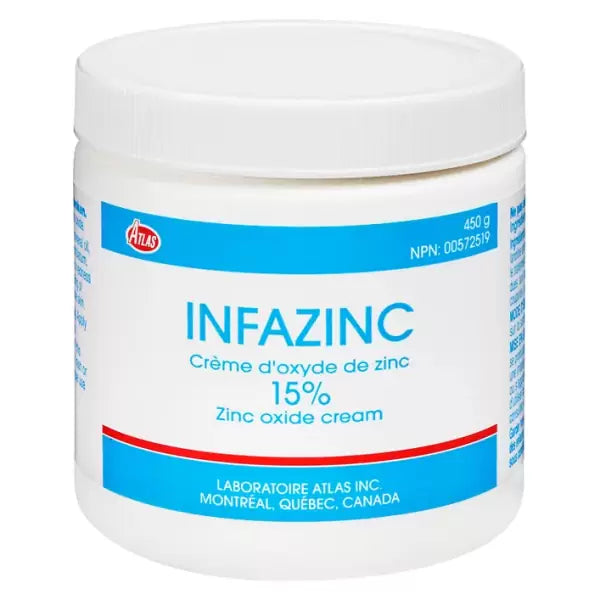 INFAZINC CR 15% 450G ATL CREAM