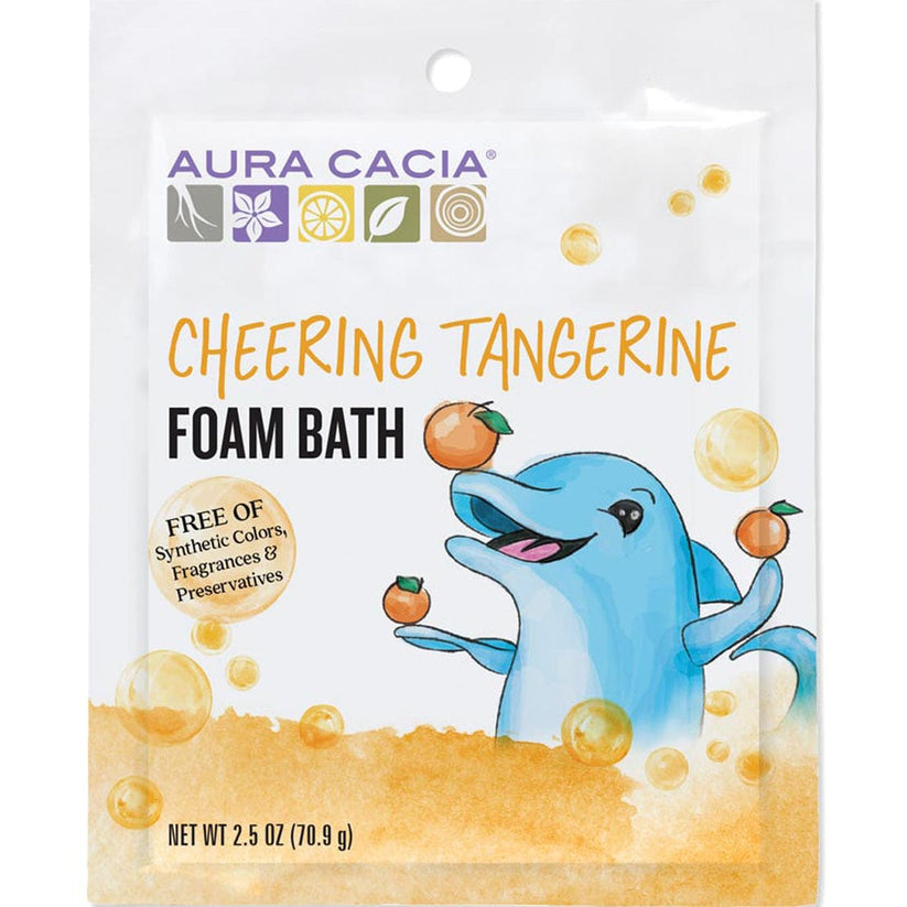 Aura Cacia Kids Cheering Foam Bath Swt Org&Tan 6 x 71g