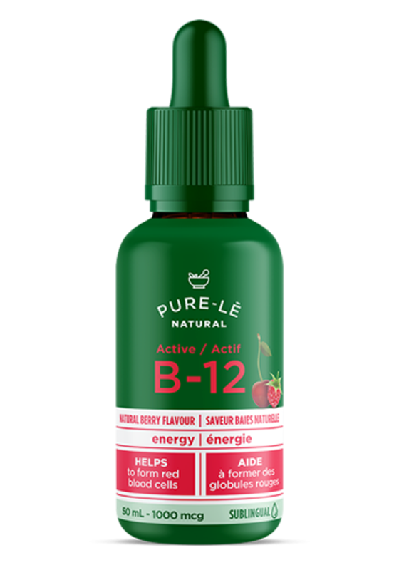 Pure-l? Pure-l? Organic Vegan Vitamin B12 Drops Container Size: 50 mL Each