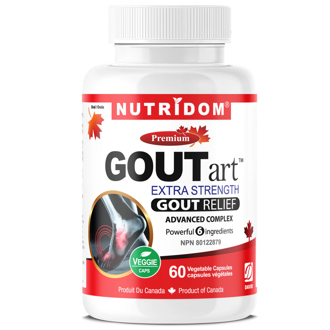 NUTRIDOM® GOUTart 60 Vcaps