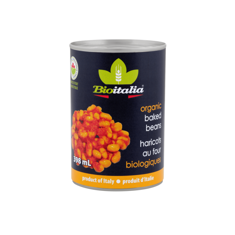 BIOITALIA CANNED BAKED BEANS - Baked Beans, Organic (Italy) (can) 398ml