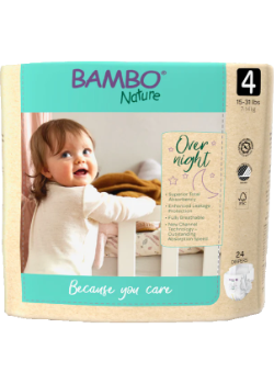 Bambo Nature - Bambo Nature Overnight Diapers 24 Count Size 4