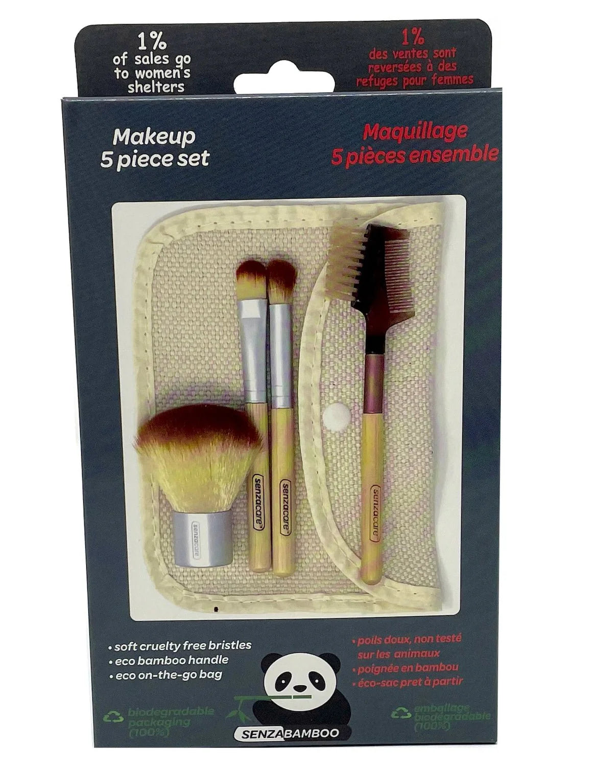 SENZABAMBOO - Bamboo Makeup 4 Brush Set - 1set