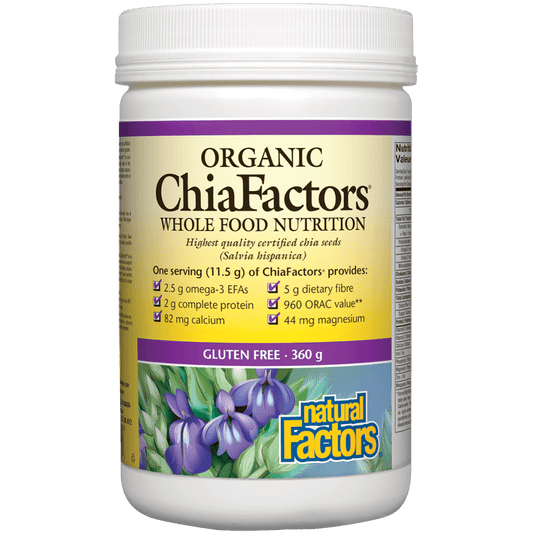 Natural Factors   Organic ChiaFactors Whole Food Nutrition   360 g seedseed