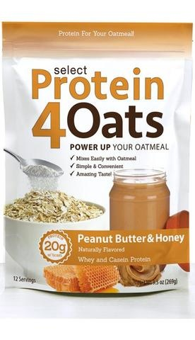 PES Protein 4 Oats, Peanut Butter Honey, 269g, 12 serving