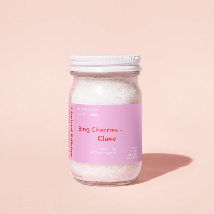 Midnight Paloma - HOLIDAY COLLECTION - Bing Cherries + Clove Bath Soak 12 oz.