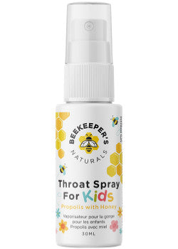 Beekeeper's Naturals Inc.   Propolis Throat Spray For Kids 30ml