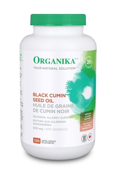 Organika   BLACK CUMIN SEED OIL 500MG 120SGEL