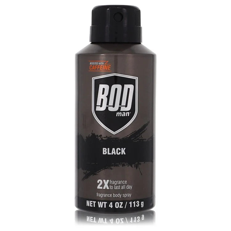 Bod Man Black Body Spray By Parfums De Coeur 4 oz Body Spray