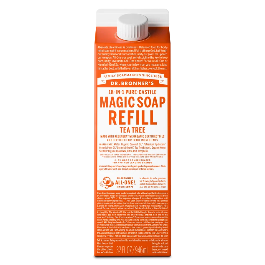 Dr. Bronner's - Organic Tea Tree Soap Refill 946mL