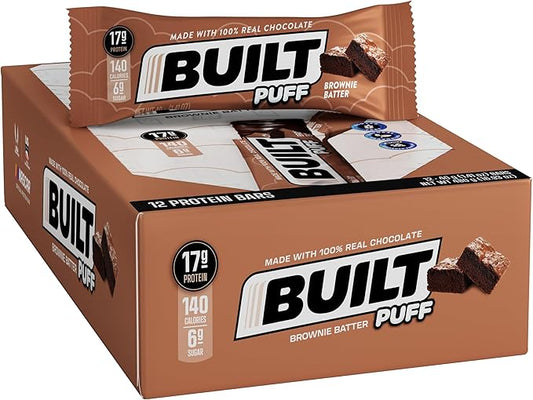 Bucked Up   Built Puffs Brownie Batter, 12/box