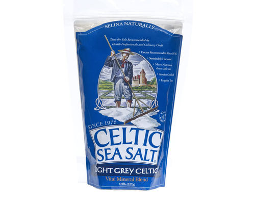 CELTIC SEA SALT    Sea Salt Light Grey    CELTIC SEA SALT    Sea Salt Light Grey    Light Grey Resealable Bag 227g