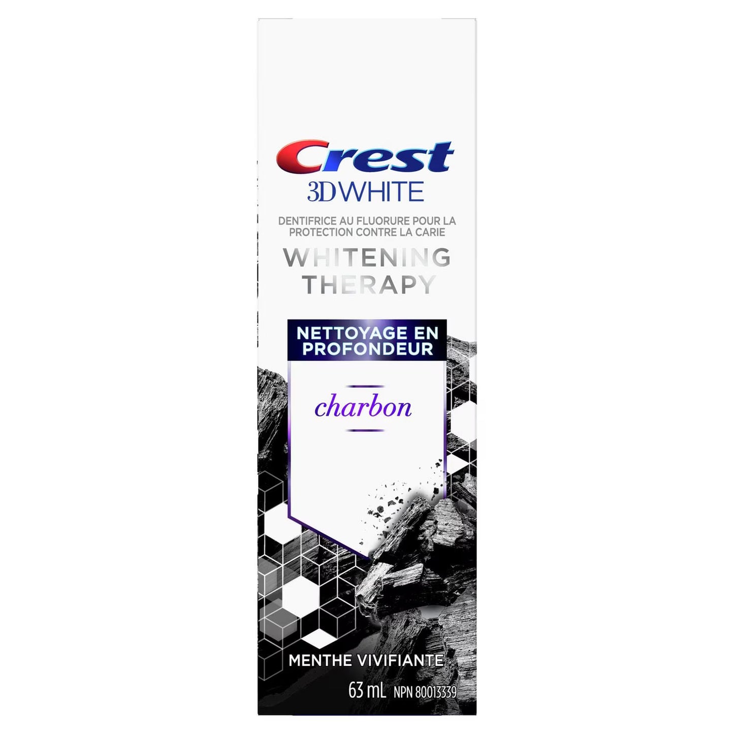 CREST 3D WHITE WHITENING THERAPY T/P CHARCOAL 63ML TOOTHPASTE
