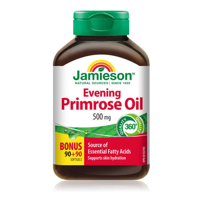 Jamieson JMS Eve. Primrose Oil 500mg 90's+90's Free 90+90Softgels