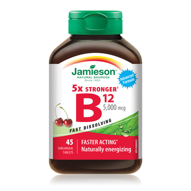 Jamieson JMS Vitamin B12 5000mcg Sublingual 45's 45Sublingual Tablets