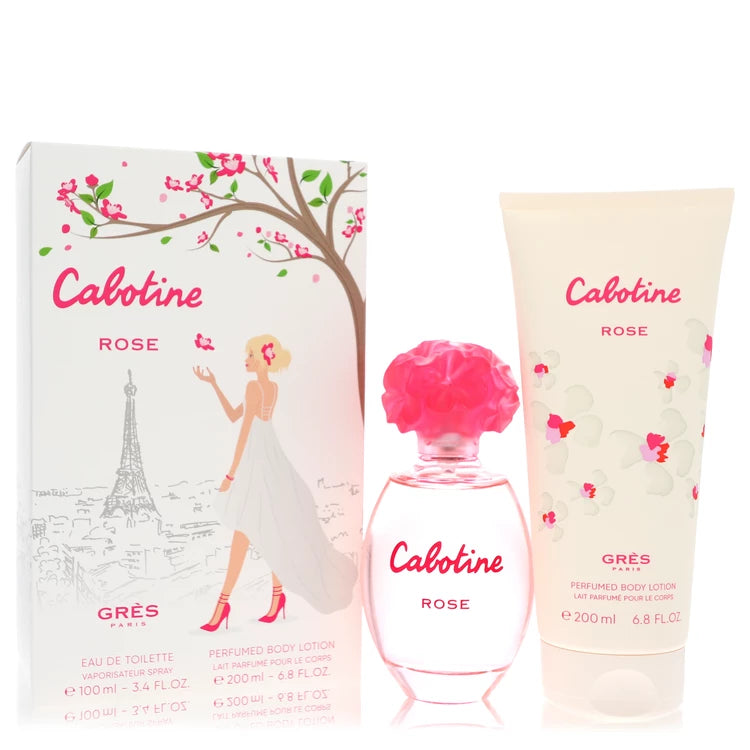 Parfums Gres Women Cabotine Rose -- Gift Set - 3.4 oz Eau De Toilette Spray + 6.7 oz Body Lotion
