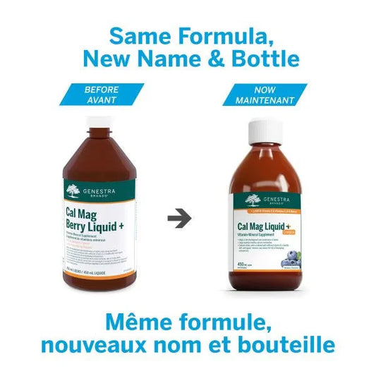 GENESTRA - Cal Mag Liquid + (Blueberry) 450 mL