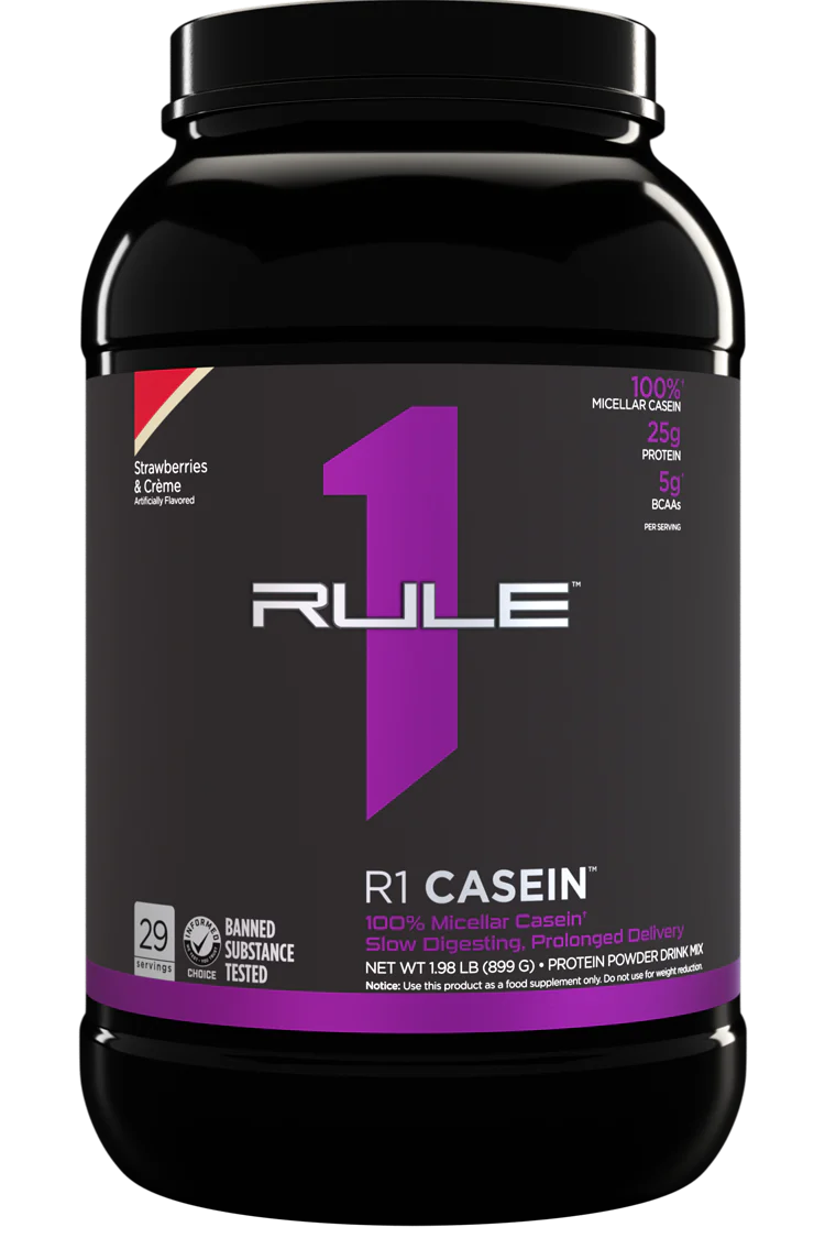 RULE 1 R1 CASEIN 2lbs STRAWBERRIES & CREME
