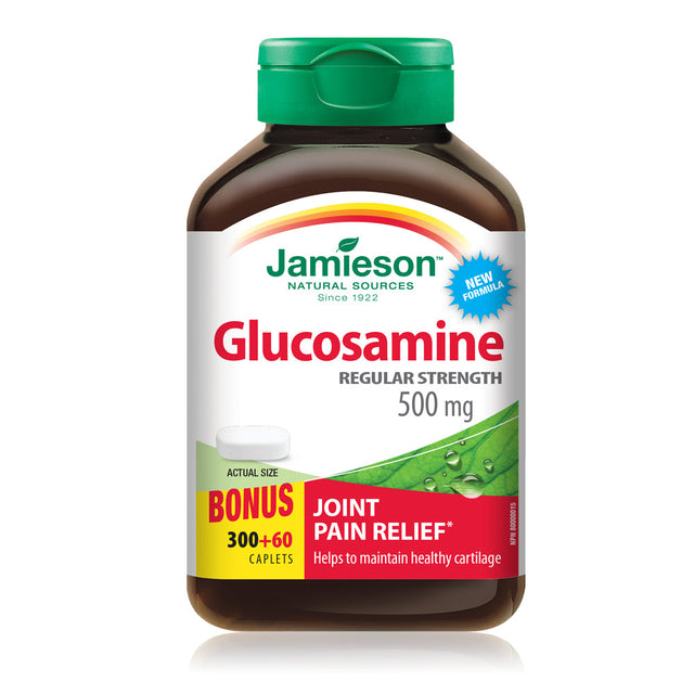 Jamieson JMS Glucosamine Sulfate 500mg 300's+60's Free 300+60Caplets
