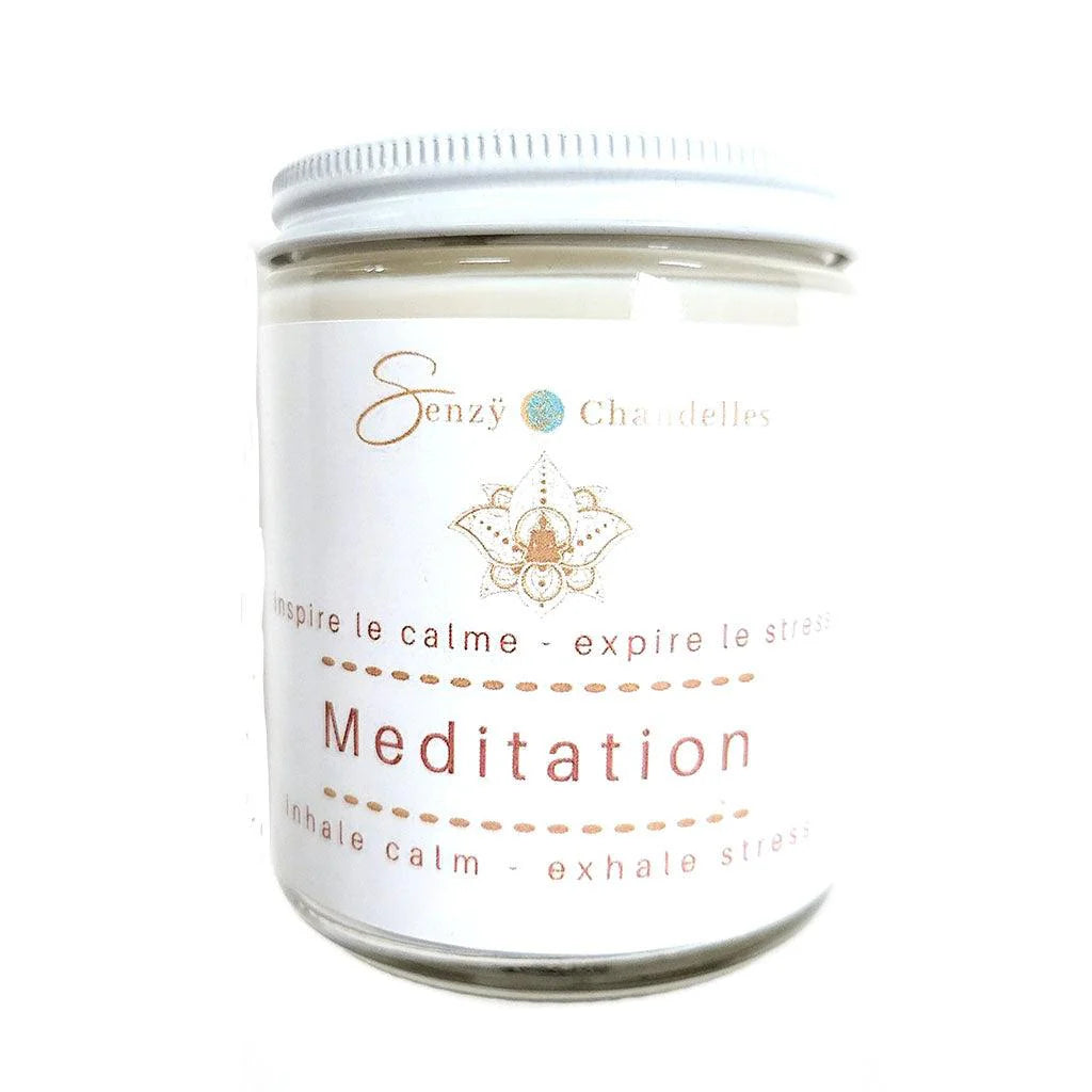 Senzy, soya candles Meditation (Patchouli, Lavander and Lemon) 9oz