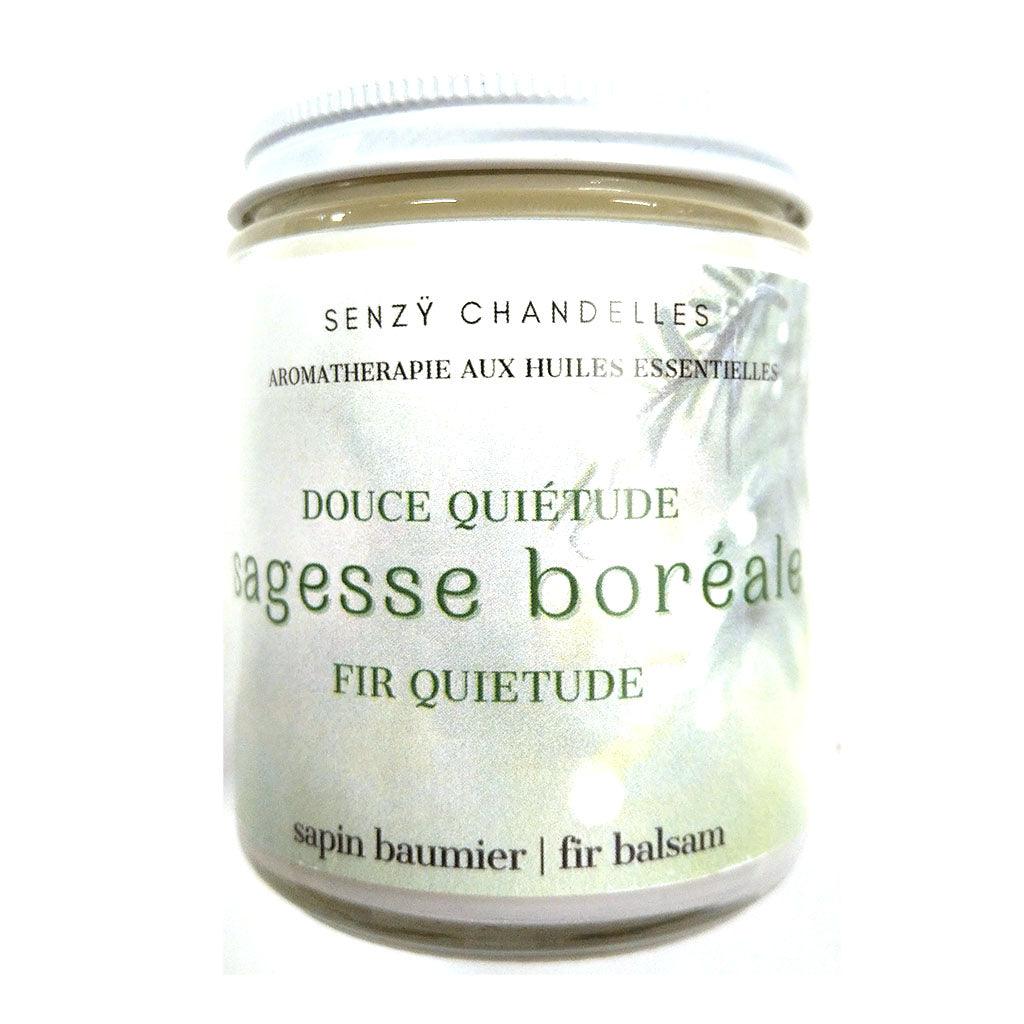 Senzy, soya candles FIR QUIETUDE, Fir balsam, Glass container 9oz