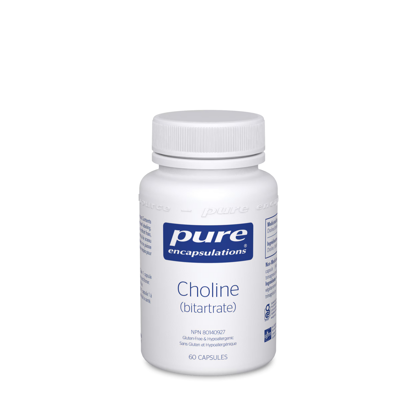 PURE ENCAPSULATIONS_Choline (bitartrate) NEW _60 caps