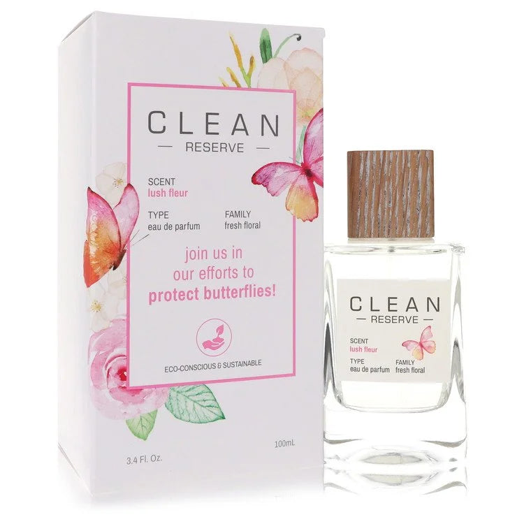Clean Women Clean Reserve Lush Fleur 100 ml Eau De Parfum Spray (Butterfly Edition)