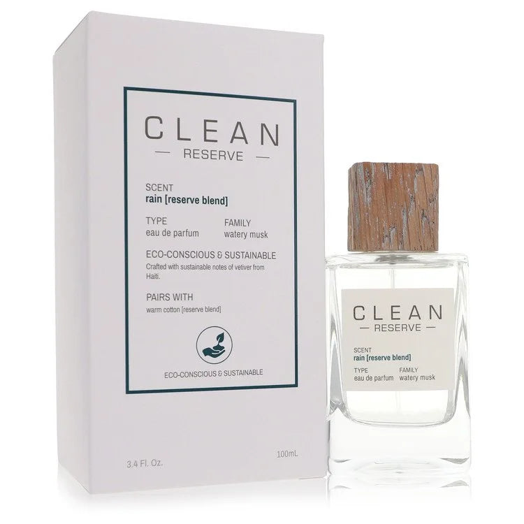 Clean Rain Reserve Blend Eau De Parfum Spray By Clean 3.4 oz Eau De Parfum Spray