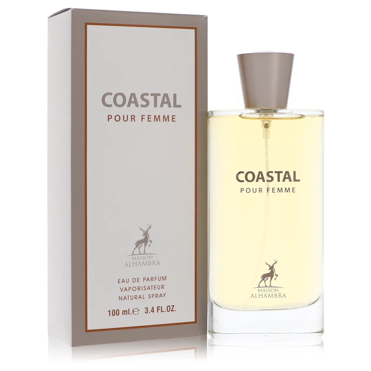 Coastal Pour Femme Eau De Parfum Spray By Maison Alhambra 3.4 oz Eau De Parfum Spray