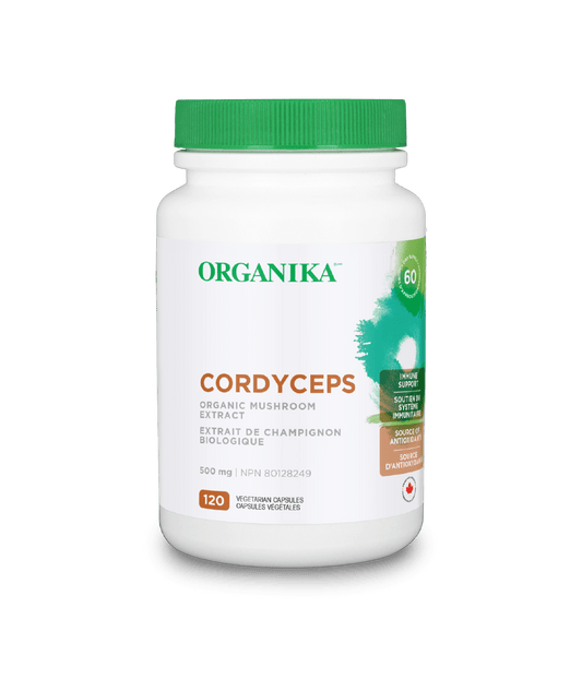 Organika   CORDYCEP MUSHROOM ORGANIC 500MG 120CAP