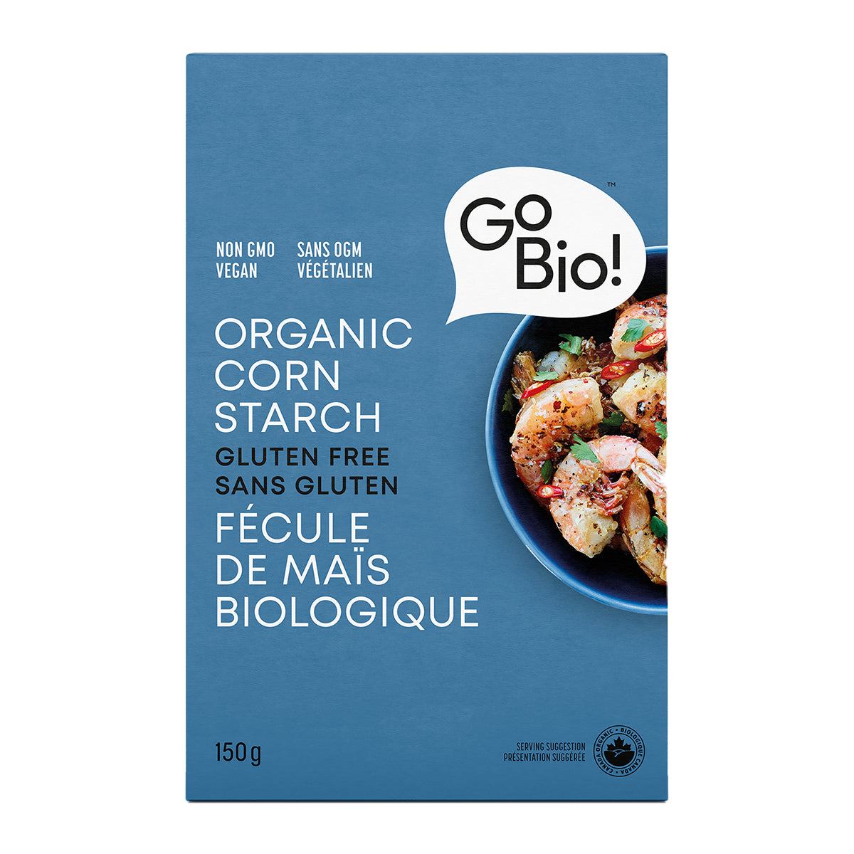 GoBIO! Organics - Organic Corn Starch - 12 x 150g