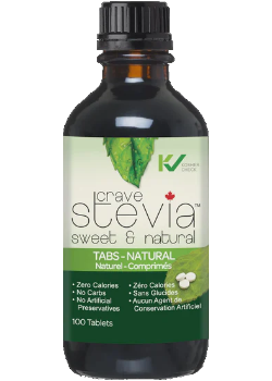 CraveSteviaTablets Tablet Bottle ORGANIC 100ct