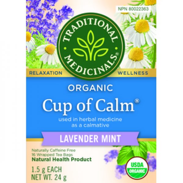 TRADITIONAL MEDICINALS Org Cup of Calm 16bg