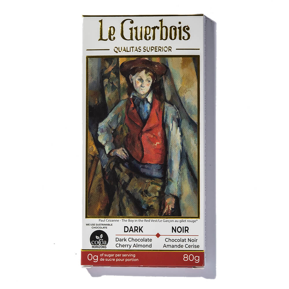 ROSS CHOCOLATES - Dark Chocolate with Cherry Almond – Le Guerbois 80g * 8 units