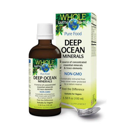 Natural Factors Whole Earth & Sea Deep Ocean Minerals 100ml