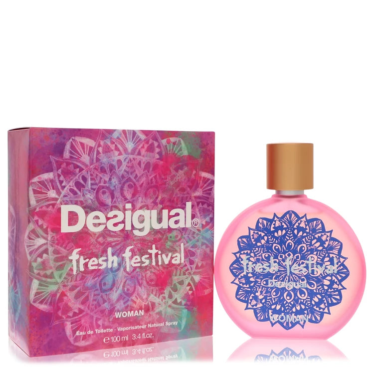 Desigual Fresh Festival Eau De Toilette Spray By Desigual 3.4 oz Eau De Toilette Spray