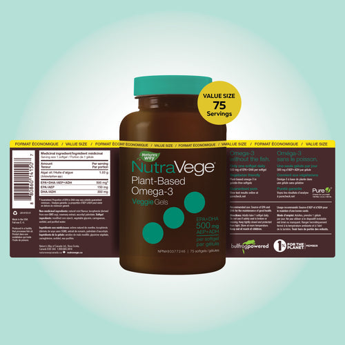 Nature's Way - NutraVege VeggieGels / (Fresh Mint) - 75 count